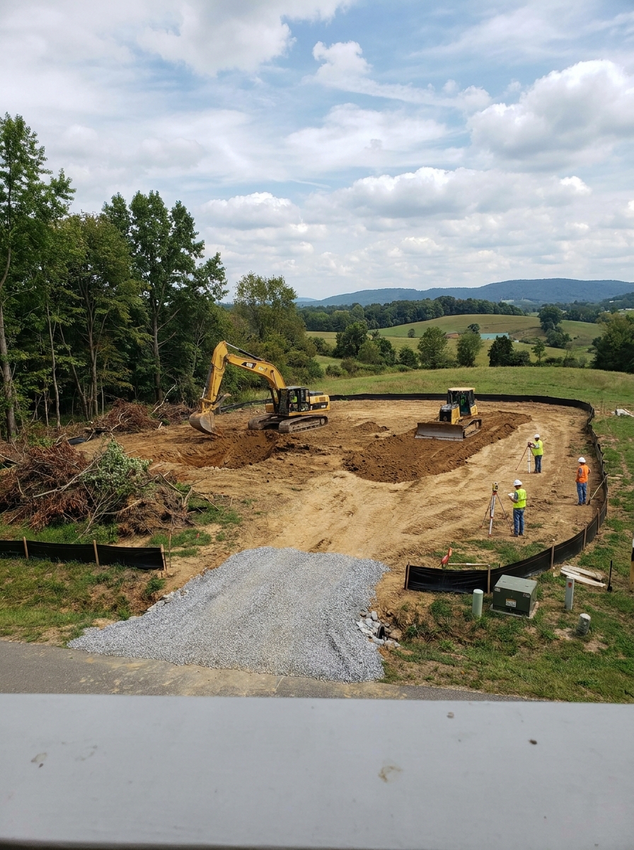 Preparing property for a future log home